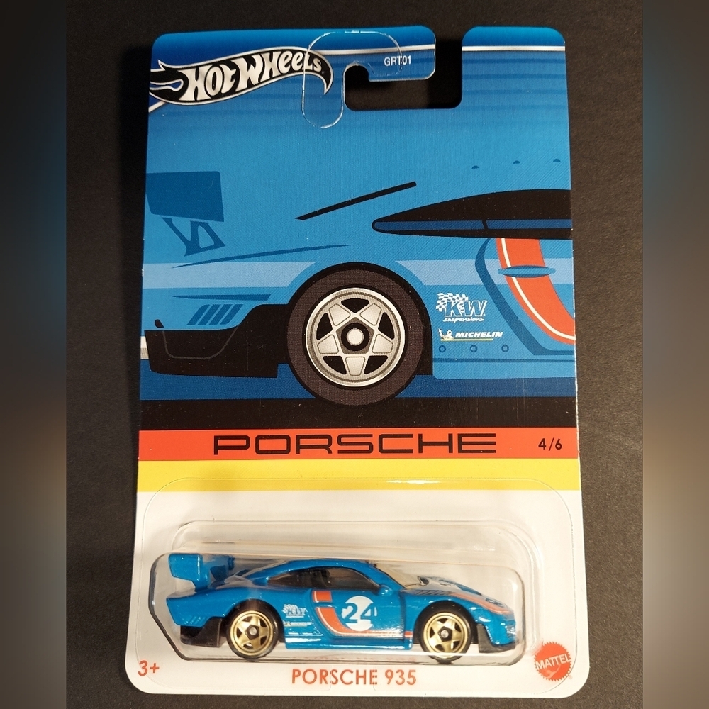 Porsche 935 Blue Hotwheels